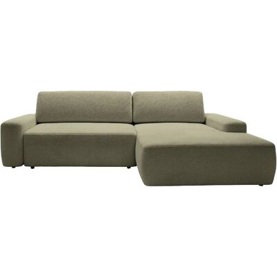 Casanova Canapé d'angle convertible tissu chiné 4 places Vert olive Droit - Publicité Casanova Canapé d'angle convertible tissu chiné 4 places Vert olive Droit - Publicité
