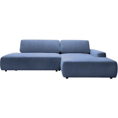 Casanova Canapé d'angle convertible coffre tissu chiné 3 places Bleu Gauche - Publicité Casanova Canapé d'angle convertible coffre tissu chiné 3 places Bleu Gauche - Publicité