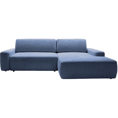 Casanova Canapé d'angle convertible tissu chiné 4 places Bleu Droit - Publicité Casanova Canapé d'angle convertible tissu chiné 4 places Bleu Droit - Publicité