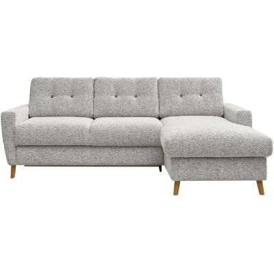 Casanova Canapé d'angle convertible tissu bouclette 4 places Beige Droit - Publicité Casanova Canapé d'angle convertible tissu bouclette 4 places Beige Droit - Publicité