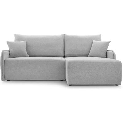 Casanova Canapé d'angle tissu chiné 4 places Gris Clair Droit - Publicité Casanova Canapé d'angle tissu chiné 4 places Gris Clair Droit - Publicité