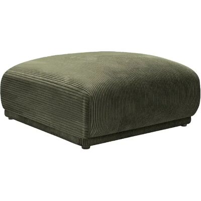 Casanova Pouf en velours côtelé Vert 102x83x46 - Publicité Casanova Pouf en velours côtelé Vert 102x83x46 - Publicité