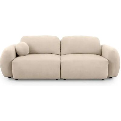 Casanova Canapé droit tissu chiné 2 places Beige - Publicité Casanova Canapé droit tissu chiné 2 places Beige - Publicité
