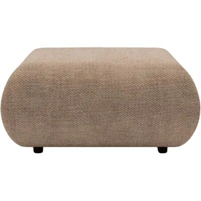 Casanova Pouf en tissu lisse Café 88x88x41 - Publicité Casanova Pouf en tissu lisse Café 88x88x41 - Publicité