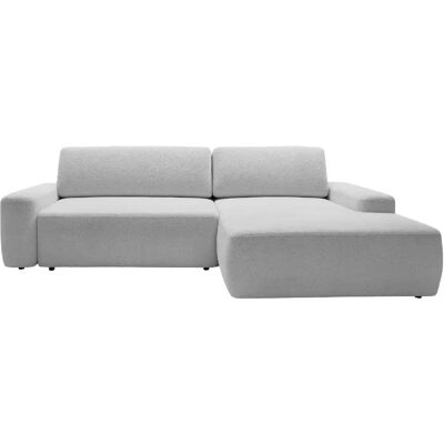 Casanova Canapé d'angle convertible tissu chiné 4 places Gris clair Droit - Publicité Casanova Canapé d'angle convertible tissu chiné 4 places Gris clair Droit - Publicité