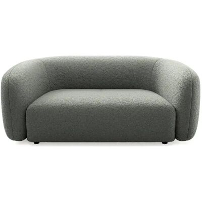 Casanova Canapé droit tissu bouclette 2 places Gris foncé - Publicité Casanova Canapé droit tissu bouclette 2 places Gris foncé - Publicité
