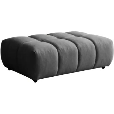 Casanova Pouf en tissu bouclette Gris foncé 120x60x40 - Publicité Casanova Pouf en tissu bouclette Gris foncé 120x60x40 - Publicité