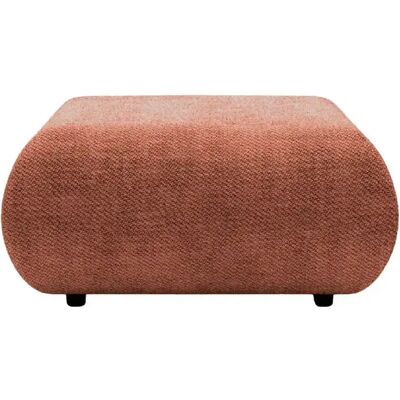 Casanova Pouf en tissu lisse Terracotta 88x88x41 - Publicité Casanova Pouf en tissu lisse Terracotta 88x88x41 - Publicité