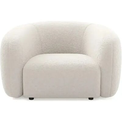 Casanova Fauteuil tissu bouclette Beige - Publicité Casanova Fauteuil tissu bouclette Beige - Publicité