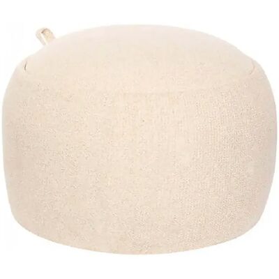 Pegane Pouf coffre de rangement en bouclette, coloris beige - Diamètre 60 x Hauteur 40 cm - Publicité Pegane Pouf coffre de rangement en bouclette, coloris beige - Diamètre 60 x Hauteur 40 cm - Publicité