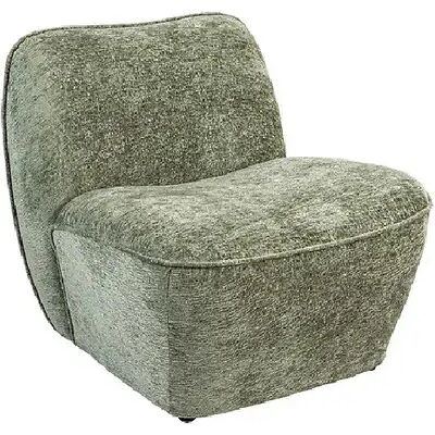 Pegane Fauteuil chauffeuse en tissu chenille de couleur verte - Longueur 81 x Profondeur 73 x Hauteur 71 cm - Publicité Pegane Fauteuil chauffeuse en tissu chenille de couleur verte - Longueur 81 x Profondeur 73 x Hauteur 71 cm - Publicité