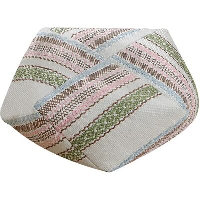 Générique Housse de pouf polygonale VERCART 53x53x20 cm, motif lignes colorées - Publicité Générique Housse de pouf polygonale VERCART 53x53x20 cm, motif lignes colorées - Publicité