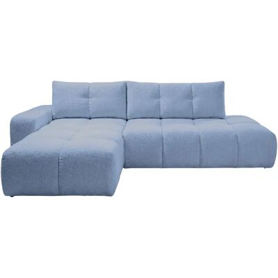 Casanova Canapé d'angle tissu chenille 4 places Bleu clair Droit - Publicité Casanova Canapé d'angle tissu chenille 4 places Bleu clair Droit - Publicité