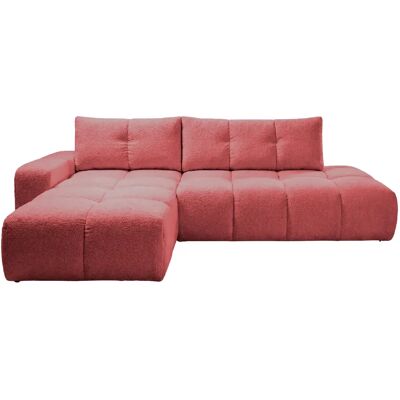 Casanova Canapé d'angle tissu chenille 4 places Rouge Gauche - Publicité Casanova Canapé d'angle tissu chenille 4 places Rouge Gauche - Publicité