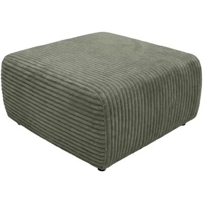 Casanova Pouf en gros velours côtelé Vert 96x87x44 - Publicité Casanova Pouf en gros velours côtelé Vert 96x87x44 - Publicité