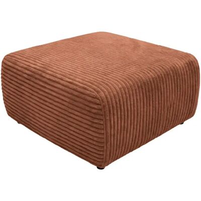 Casanova Pouf en gros velours côtelé Terracotta 96x87x44 - Publicité Casanova Pouf en gros velours côtelé Terracotta 96x87x44 - Publicité