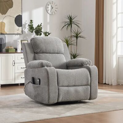 lemonbest Fauteuil de relaxation électrique gris 360° chenille, massage+chaleur - Publicité lemonbest Fauteuil de relaxation électrique gris 360° chenille, massage+chaleur - Publicité