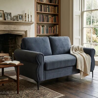 lemonbest Canapé droit 2 places gris foncé, 173,5×81×92 cm, garnissage à ressorts+mousse HR 35D - Publicité lemonbest Canapé droit 2 places gris foncé, 173,5×81×92 cm, garnissage à ressorts+mousse HR 35D - Publicité