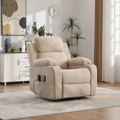 lemonbest Fauteuil de relaxation électrique kaki clair 360° chenille, massage+chaleur - Publicité lemonbest Fauteuil de relaxation électrique kaki clair 360° chenille, massage+chaleur - Publicité