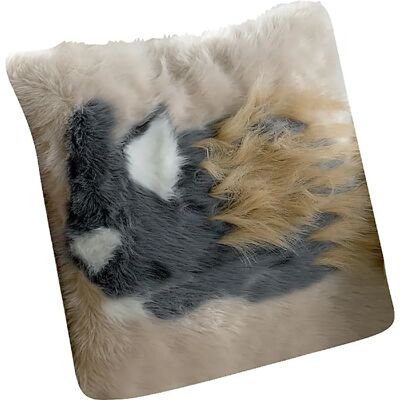 Les Ateliers du Linge Coussin 100% acrylique et polyester brushy - Publicité Les Ateliers du Linge Coussin 100% acrylique et polyester brushy - Publicité