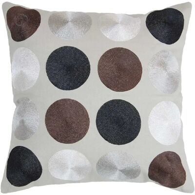 Les Ateliers du Linge Coussin 40x40cm 100%coton 170g sioux - Publicité Les Ateliers du Linge Coussin 40x40cm 100%coton 170g sioux - Publicité