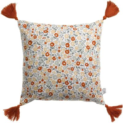 Les Ateliers du Linge Coussin imprime 100% polyester azae - Publicité Les Ateliers du Linge Coussin imprime 100% polyester azae - Publicité