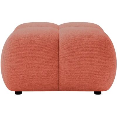 Casanova Pouf en tissu chenille Terracotta 72x72x43.5 - Publicité Casanova Pouf en tissu chenille Terracotta 72x72x43.5 - Publicité