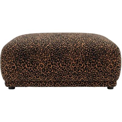 Casanova Pouf en tissu imprimé animalier Terracotta 102x83x46 - Publicité Casanova Pouf en tissu imprimé animalier Terracotta 102x83x46 - Publicité