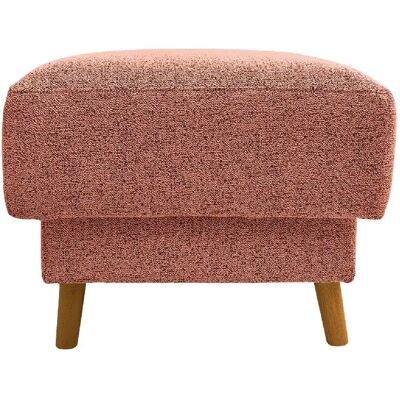 Casanova Pouf en tissu bouclette Terracotta 77x62x50 - Publicité Casanova Pouf en tissu bouclette Terracotta 77x62x50 - Publicité