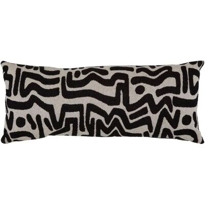 ATMOSPHERA Coussin Déco Mira 30x80cm Noir - Publicité ATMOSPHERA Coussin Déco Mira 30x80cm Noir - Publicité