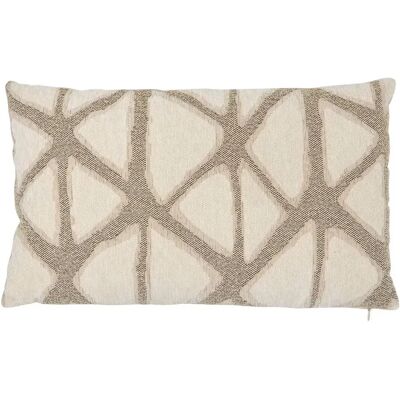 ATMOSPHERA Coussin Déco Jacquard Dune 25x50cm Beige - Publicité ATMOSPHERA Coussin Déco Jacquard Dune 25x50cm Beige - Publicité