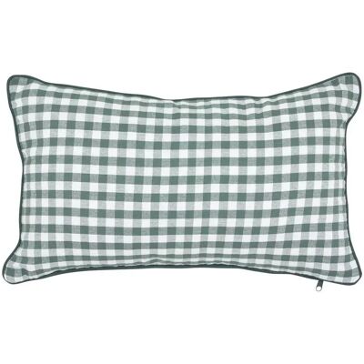 ATMOSPHERA Coussin Déco Imprimé Vichy Groove 30x50cm Vert - Publicité ATMOSPHERA Coussin Déco Imprimé Vichy Groove 30x50cm Vert - Publicité