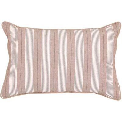 ATMOSPHERA Coussin Déco à Rayures Groove 38x58cm Beige - Publicité ATMOSPHERA Coussin Déco à Rayures Groove 38x58cm Beige - Publicité