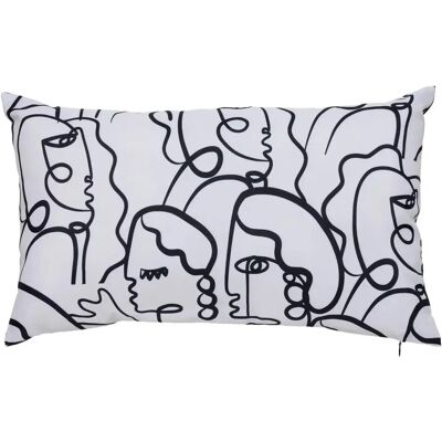 ATMOSPHERA Housse de Coussin Extérieur Nolan 30x50cm Blanc - Publicité ATMOSPHERA Housse de Coussin Extérieur Nolan 30x50cm Blanc - Publicité