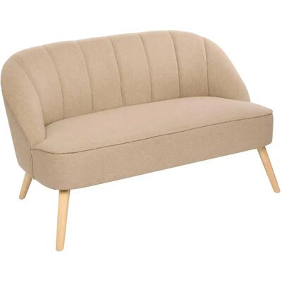 ATMOSPHERA Canapé 2 Places Naova 126cm Beige - Publicité ATMOSPHERA Canapé 2 Places Naova 126cm Beige - Publicité