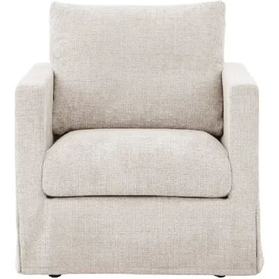 Casanova Fauteuil tissu chenille déhoussable Beige - Publicité Casanova Fauteuil tissu chenille déhoussable Beige - Publicité