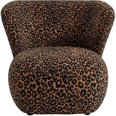 Casanova Fauteuil tissu imprimé animalier Terracotta - Publicité Casanova Fauteuil tissu imprimé animalier Terracotta - Publicité