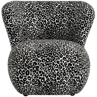 Casanova Fauteuil tissu imprimé animalier Blanc - Publicité Casanova Fauteuil tissu imprimé animalier Blanc - Publicité