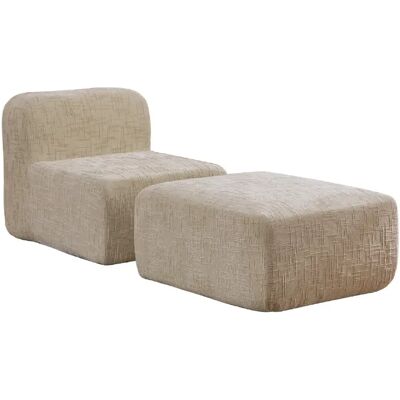 STILVORA Canapé modulable kaki clair en chenille sans montage confort moelleux - Publicité STILVORA Canapé modulable kaki clair en chenille sans montage confort moelleux - Publicité