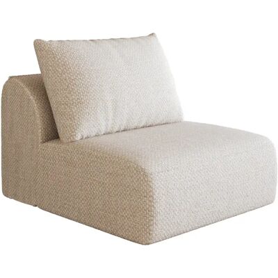 STILVORA Canapé 1 place blanc en tissu sans montage avec assise moelleuse - Publicité STILVORA Canapé 1 place blanc en tissu sans montage avec assise moelleuse - Publicité