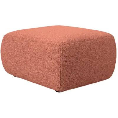 Casanova Pouf en tissu bouclette Terracotta 80x80x40 - Publicité Casanova Pouf en tissu bouclette Terracotta 80x80x40 - Publicité