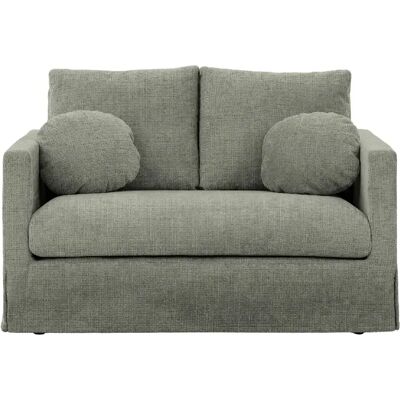 Casanova Canapé droit tissu chenille déhoussable 2 places Vert - Publicité Casanova Canapé droit tissu chenille déhoussable 2 places Vert - Publicité