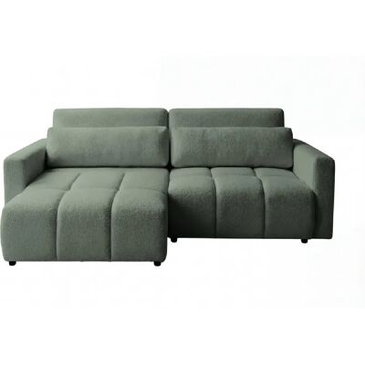 Casanova Canapé amovible convertible tissu texturé 3 places Vert - Publicité Casanova Canapé amovible convertible tissu texturé 3 places Vert - Publicité