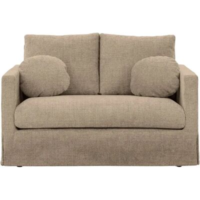 Casanova Canapé droit tissu chenille déhoussable 2 places Café - Publicité Casanova Canapé droit tissu chenille déhoussable 2 places Café - Publicité