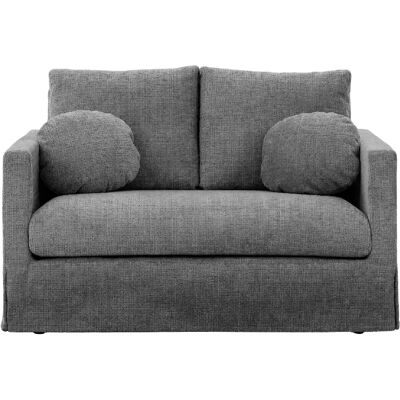 Casanova Canapé droit tissu chenille déhoussable 2 places Gris foncé - Publicité Casanova Canapé droit tissu chenille déhoussable 2 places Gris foncé - Publicité