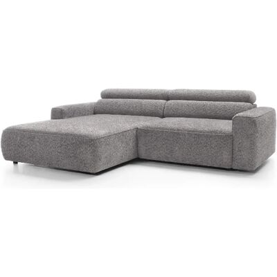 SELSEY - Canapé d’angle FANDO – Chenille – Gris clair – gauche - Publicité SELSEY - Canapé d’angle FANDO – Chenille – Gris clair – gauche - Publicité