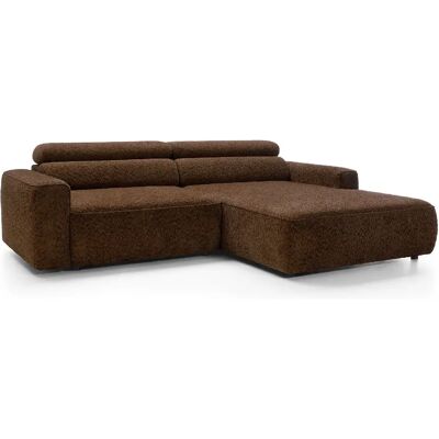 SELSEY - Canapé d’angle FANDO – Chenille – Marron – droit - Publicité SELSEY - Canapé d’angle FANDO – Chenille – Marron – droit - Publicité
