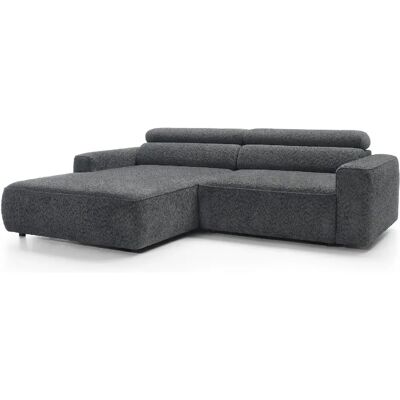SELSEY - Canapé d’angle FANDO – Chenille – Gris foncé – gauche - Publicité SELSEY - Canapé d’angle FANDO – Chenille – Gris foncé – gauche - Publicité