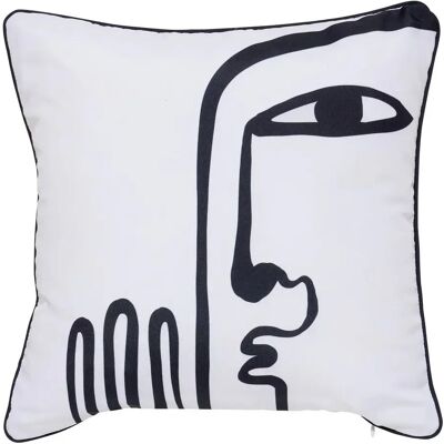 ATMOSPHERA Housse de Coussin Extérieur Nolan 40x40cm Blanc - Publicité ATMOSPHERA Housse de Coussin Extérieur Nolan 40x40cm Blanc - Publicité