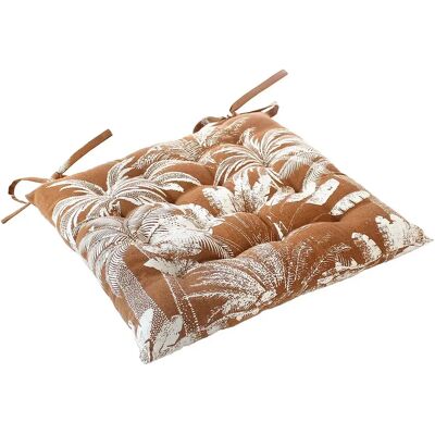 Enjoy Galette de Chaise Piquée Bali 38x38cm Marron - Publicité Enjoy Galette de Chaise Piquée Bali 38x38cm Marron - Publicité